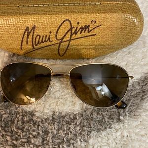 Maui Jim Baby Beach Gold Sunglasses